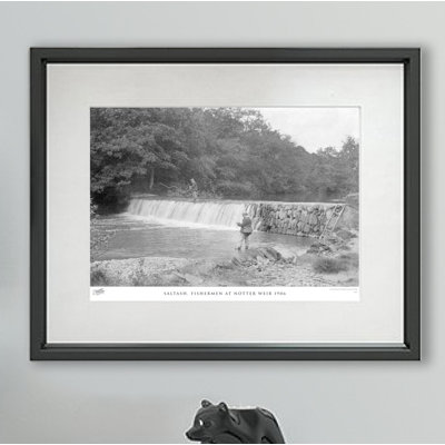 Saltash, Fishermen At Notter Weir 1906 by Francis Frith - Single Picture Frame Print