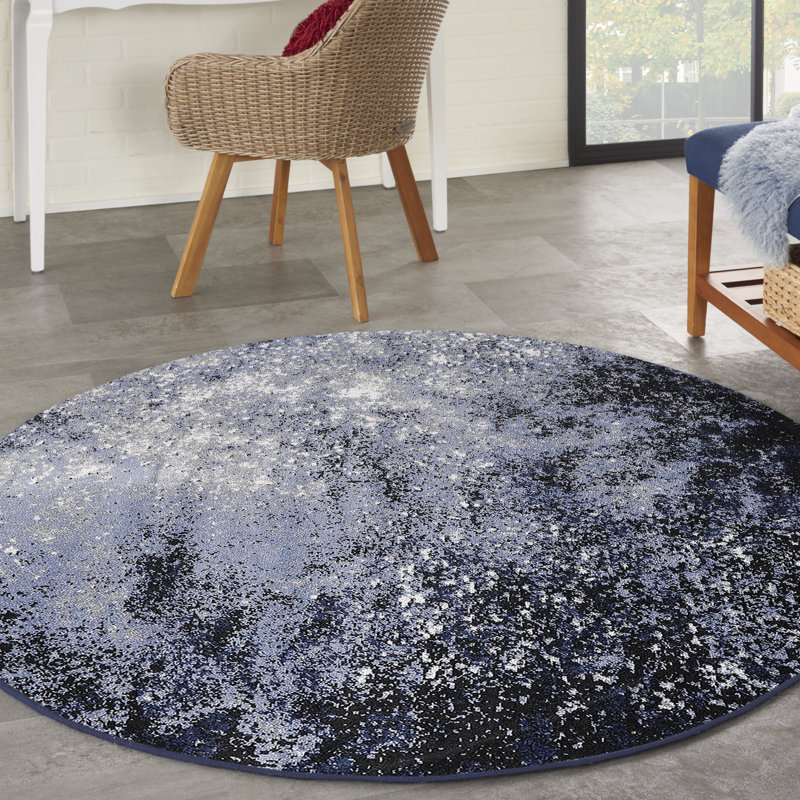 North Moore Abstract Indoor Rug, Round 5'3"