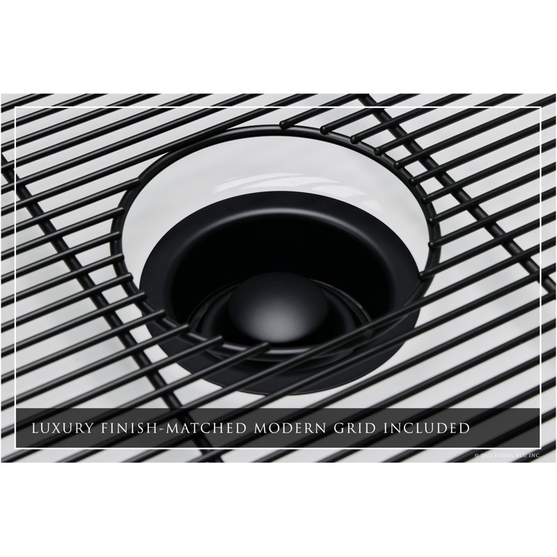Luxury 33" L x 20" W Dual Mount Kitchen Sink with Basket Strainer, Matte Black Accessories