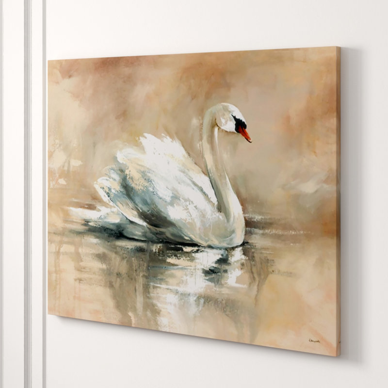 Swan Lake Print by Chelsea Art Studio, Outdoor, 24" H x 30" W x 1.5" D