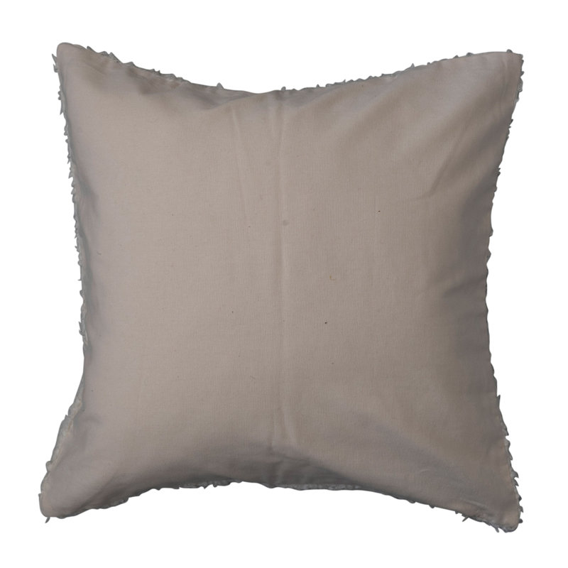 Devia Embroidered Cotton Throw Pillow, Down