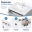 Meuble-lavabo simple 24 po avec lavabo en céramique Velmori, plateau basculant, tablette réglable et rangement multiple-1302651165