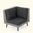 SOFA SET CORNER+TABLE