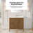 Juliette 36 in. Single Sink Freestanding Warm Walnut Bathroom Vanity with White Quartz Top, Brushed Nickel Hardware-125138214-131231271
