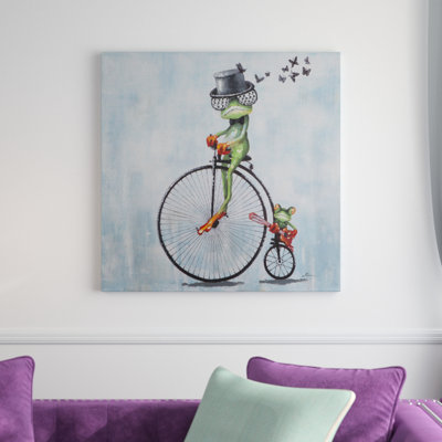 " Cyclist " Painting Print