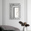 Miroir mural argenté
