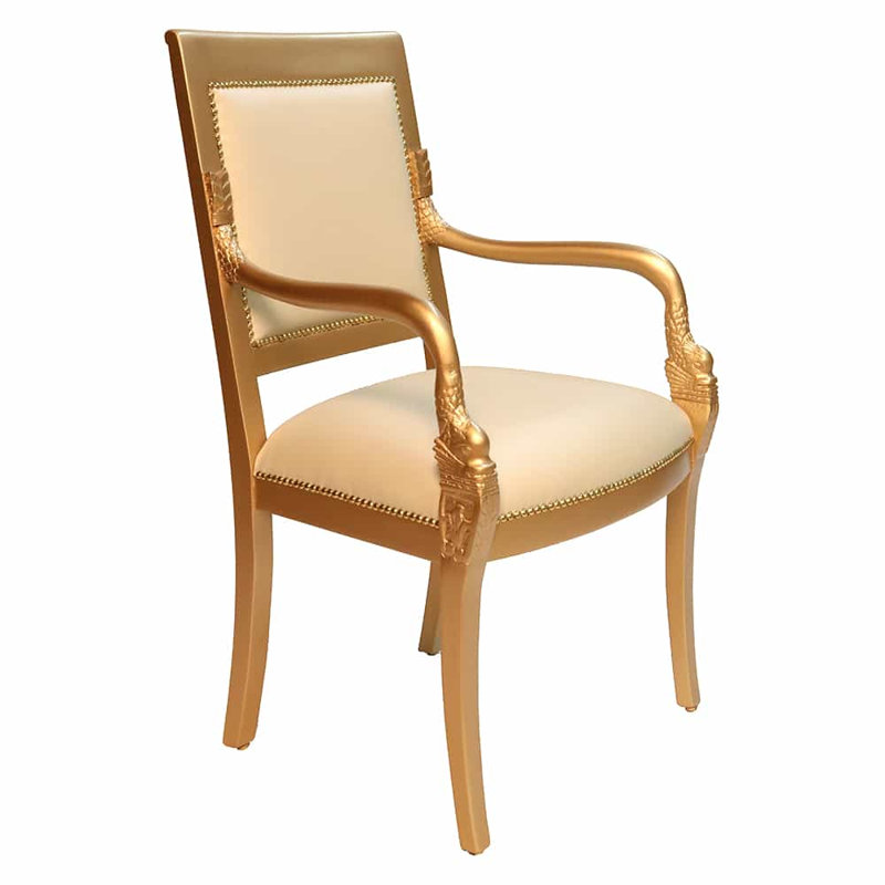  24 po de largeur, Crème/beige, Or