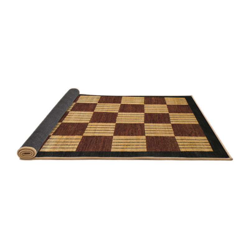 Tapis décoratif multicolore à motif abstrait, Rond 5 pi