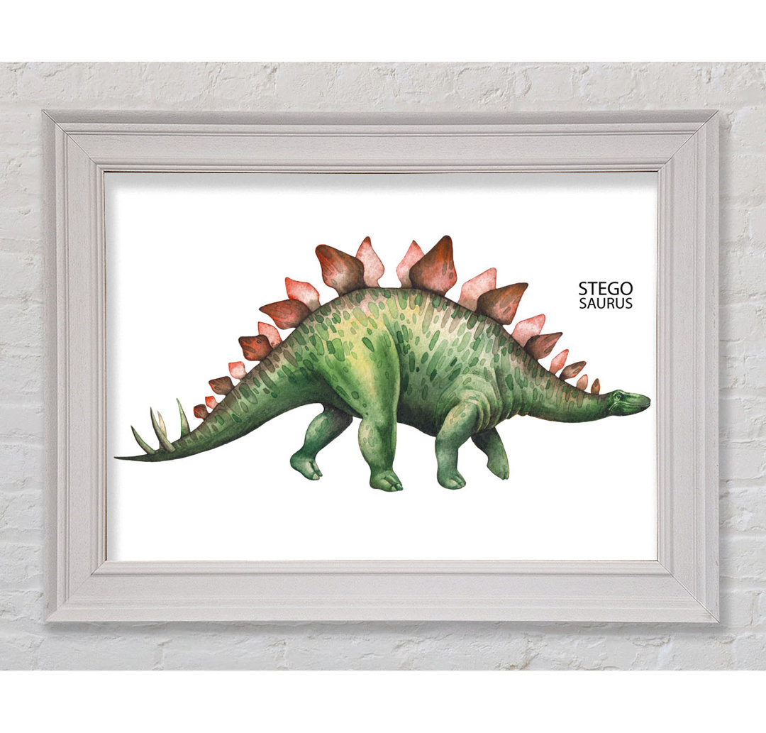 Stegosaurus Gerahmter Druck