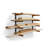 Material Rack Wall Mount Storage System And Lumber Storage Rack - PBR-0410, Orange/Grey
