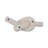 Modern Decorative Pottery Knot Object for Tabletop Decor - Sculptural Centerpiece Accent for Living Room or Home Decoration - White-1439310554