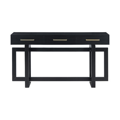 U_STYLE Elegant Console Table With Three Drawers, Extra Long Entryway Table For Entryway, Hallway, Living Room, Foyer, Corridor