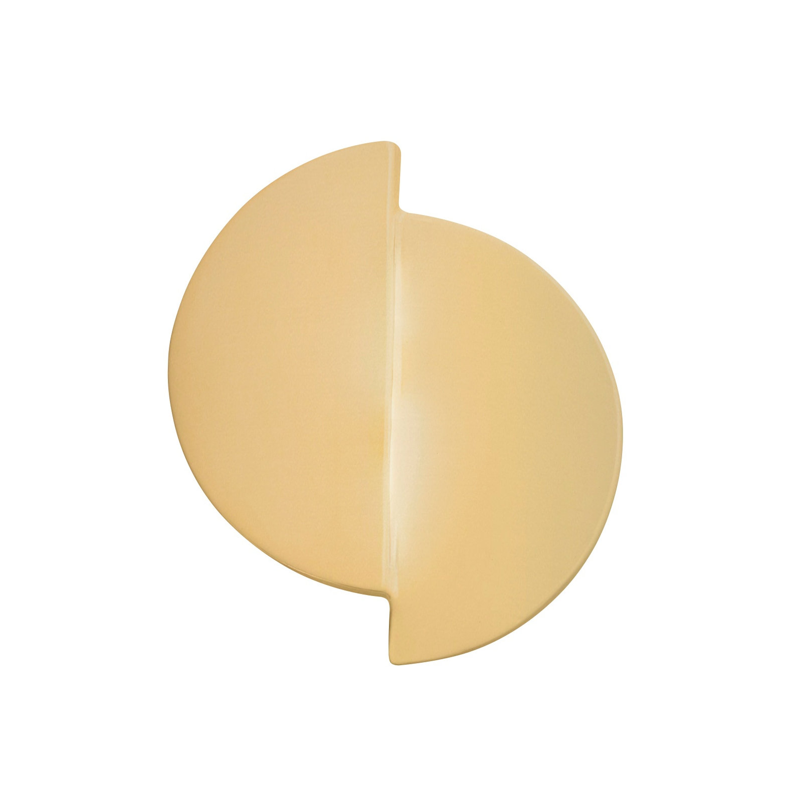 Tenny Single Light Ceramic Dimmable LED Flush Mounted Sconce, Muted Yellow