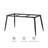 70.8'' New Sintered Stone White Dining Table Set For 4