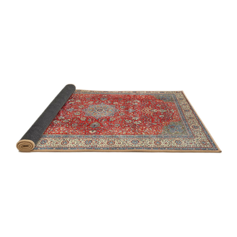 Tapis oriental oriental / noir / bleu, Rond 6 pi