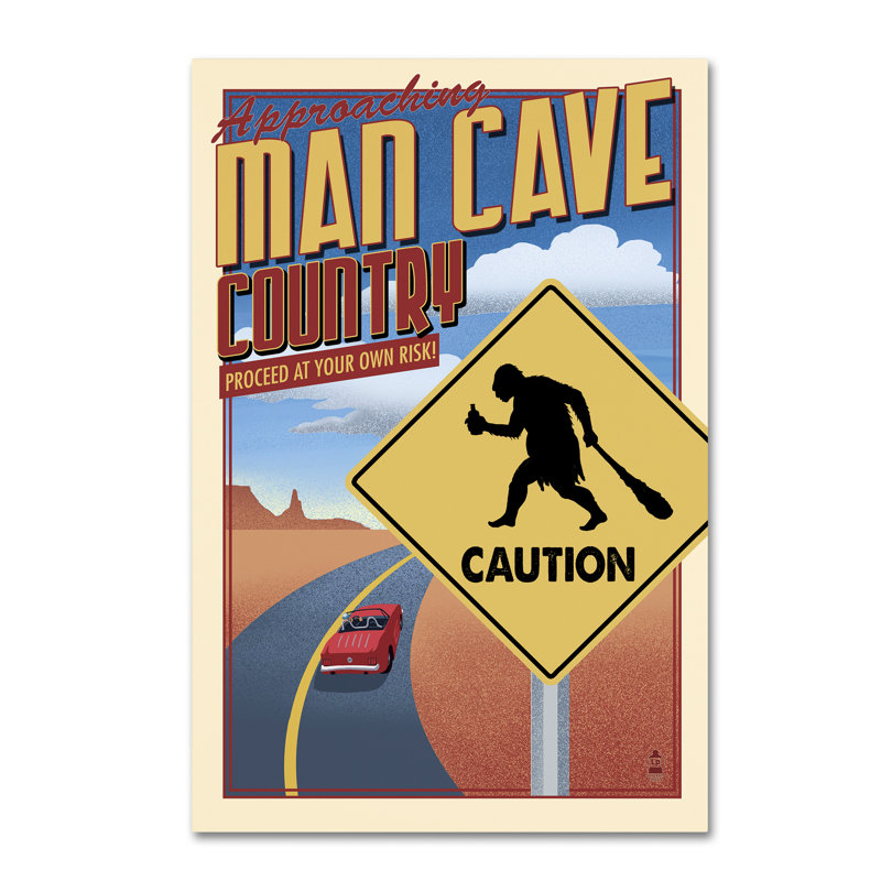 Publicité rétro sur toile Kadey «Travel Poster 87», H 19 po x l 12 po x P 2 po