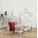 Glass 3 Piece Bathroom Storage Container