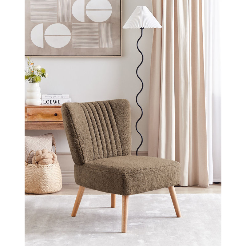 Munnsville Upholstered Accent Chair, Brown