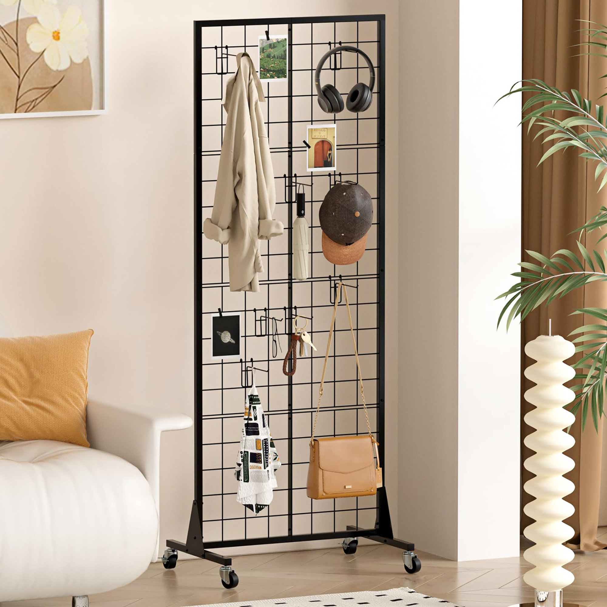 Rebrilliant Gridwall Panel Display Stand - Craft Show Display Rack with ...