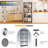 5-Tier Foldable Metal Shelving Unit With Lockable Wheels, No Assembly Required, Heavy Duty Rolling Storage Rack For Garage, Kitchen & Pantry – Gray-1239232237