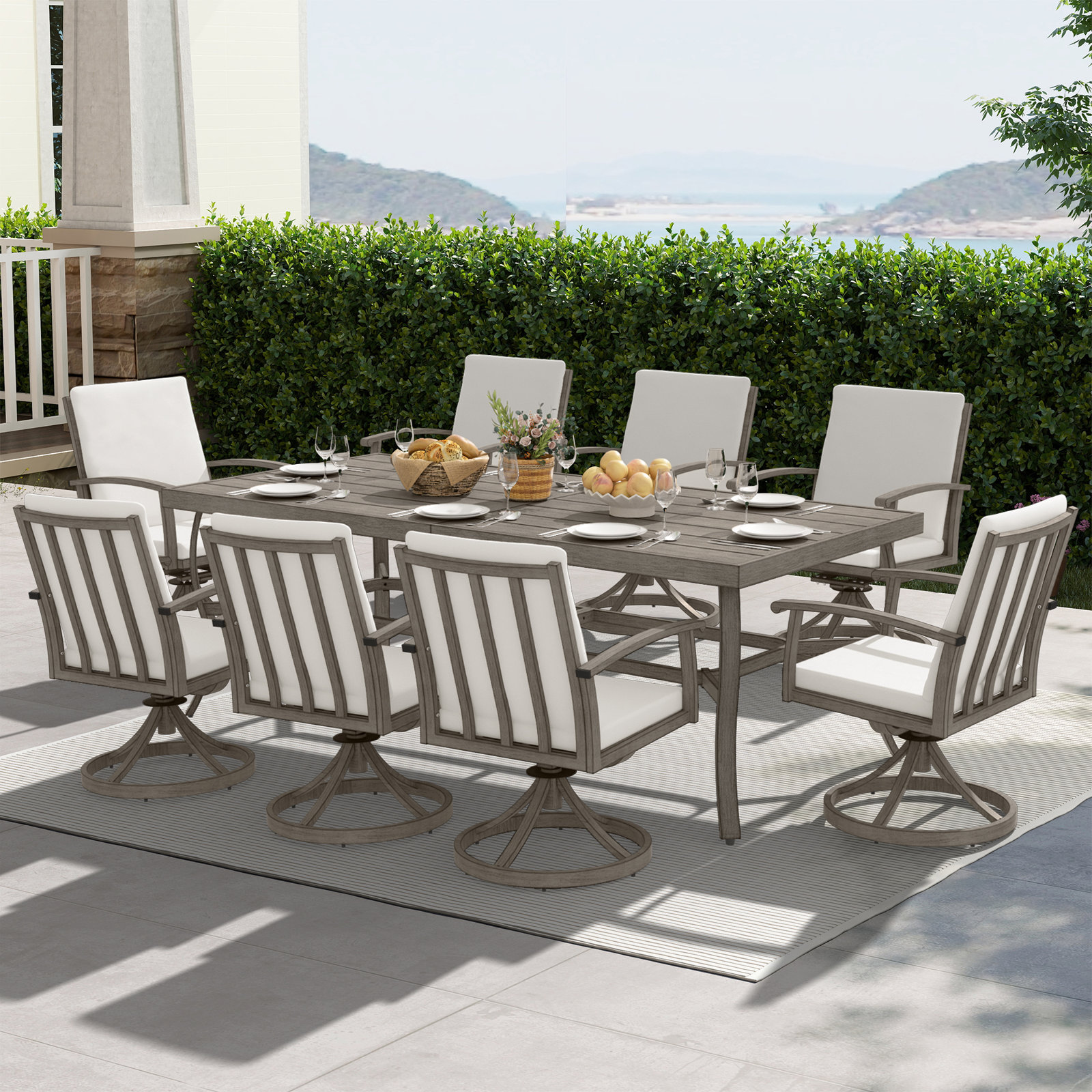 Leigh 84" Patio Dining Set