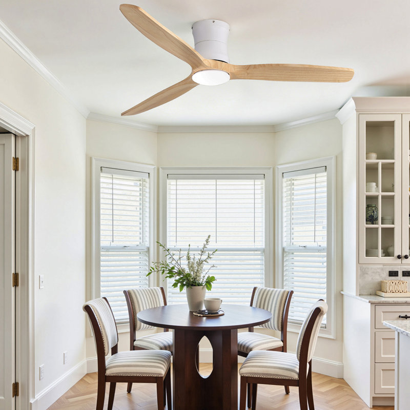 52-Inch Ceiling Fan With Light, Dc Reversible Motor, Timer (1/4/8 Hours),Light With Memory Function