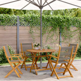 Round 5 - Piece 4 - Person 90Cm L Outdoor Table Set