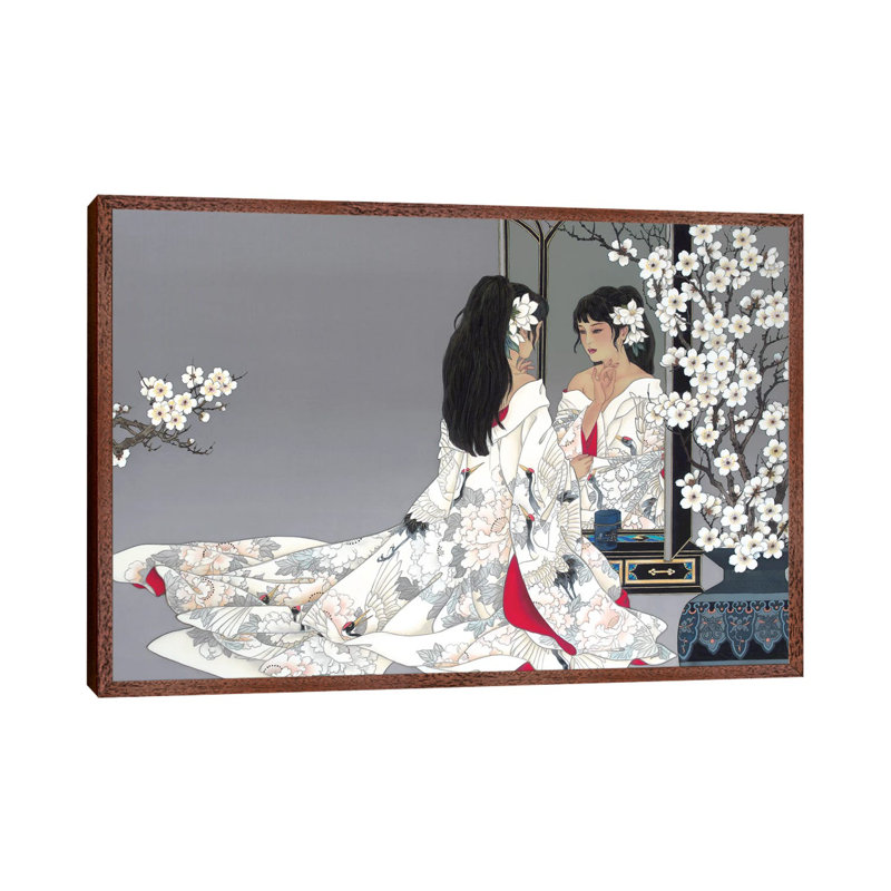 Reflections - Painting on Canvas, 152.5 cm H x 101.5 cm W, Classic Brown Wood Framed