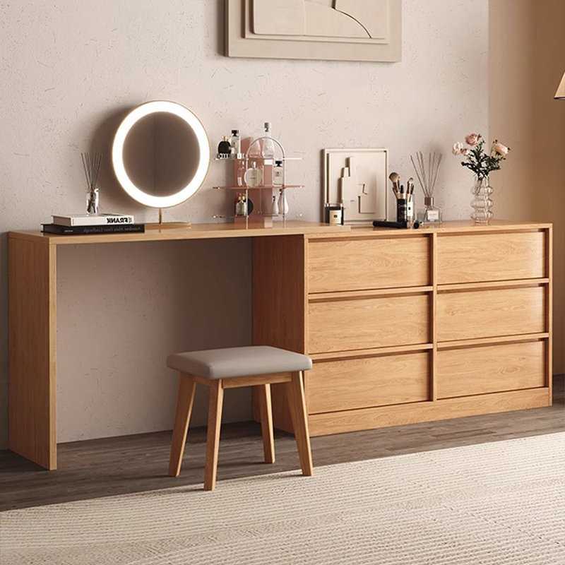 Makeup Vanity with Light mirror,6 drawers