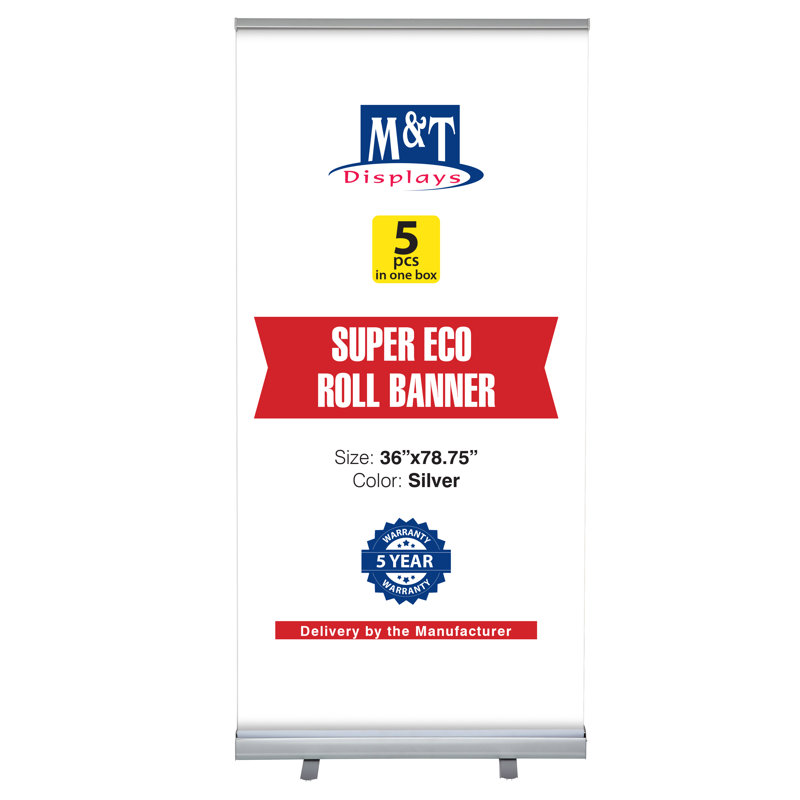Support à bannière autoportant, H 80,71 po x l 36,54 po