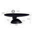 Table basse ovale en fibre de verre 47,27 "avec base sculpturale-257832102