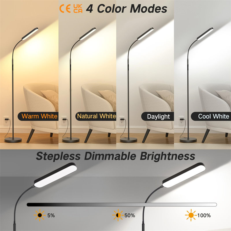 180cm LED Arched Floor Lamp