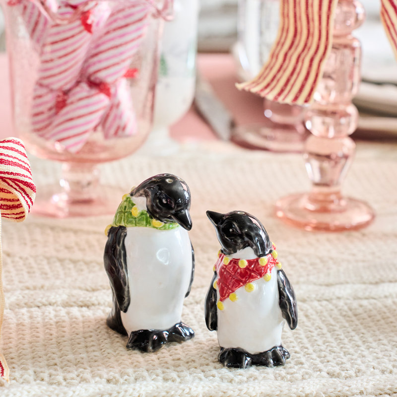 Clever Creatures Penguin Salt And Pepper Shakers Set