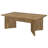 Lama Dining Table, 84 Inch Rectangular Top, V Shape Pedestal Base, Brown