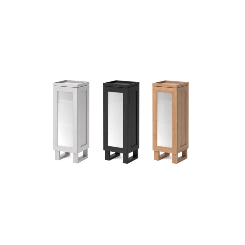 Mezza Freestanding Bathroom Cabinet, Dark Oak