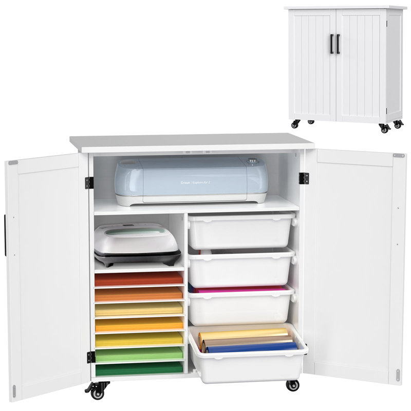 Armoire de rangement avec roulettes 31,6 po x 15,8 po