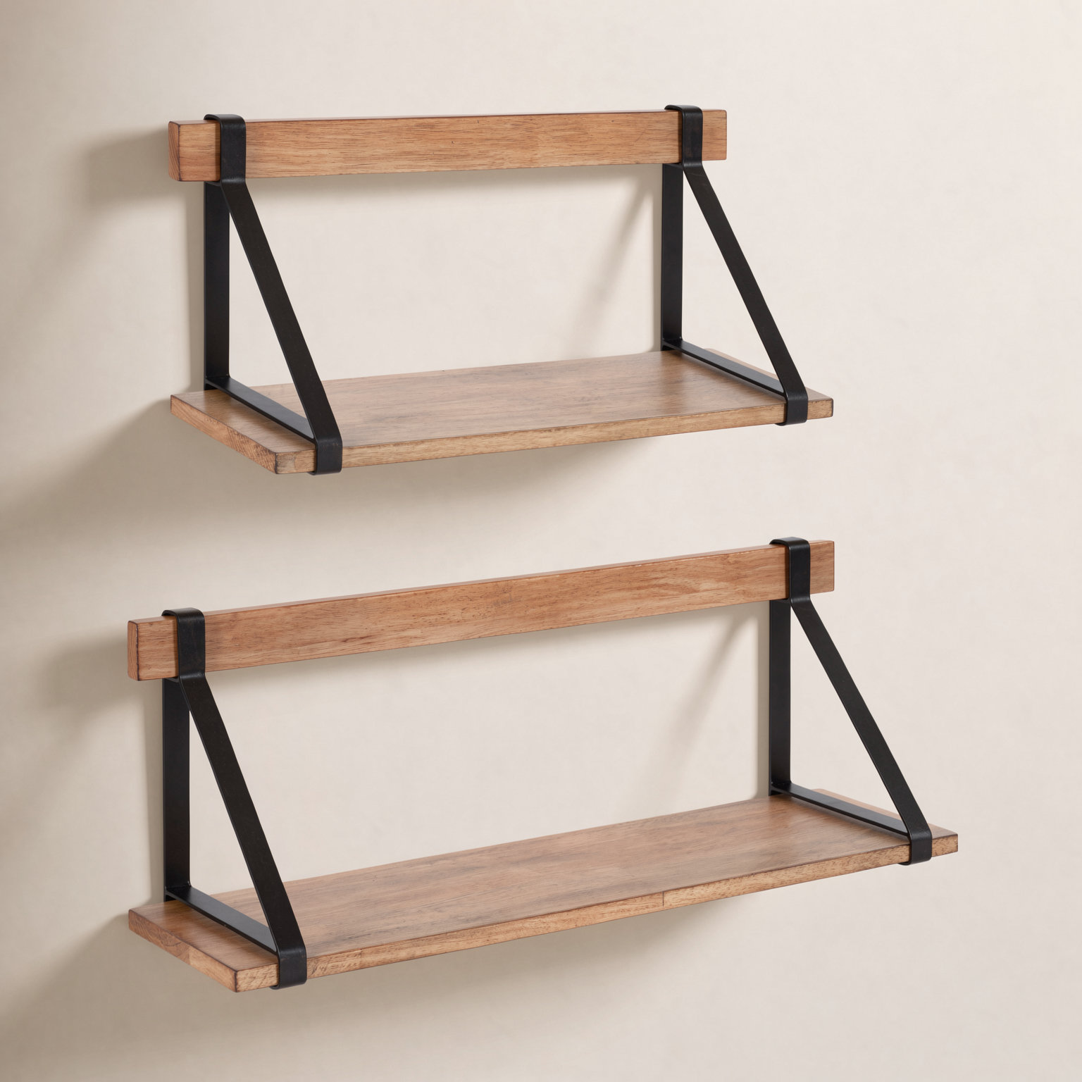 Zena 24" Solid Wood Bracket Shelf