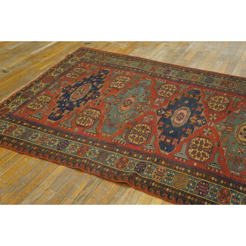 Antique Caucasian Flatweave Rustic Tribal Soumak Area Rug