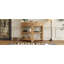 Console en bois avec tiroir et tablettes-133712546