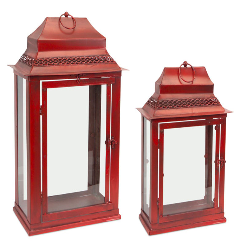 22.25'' H Metal Tabletop Lantern