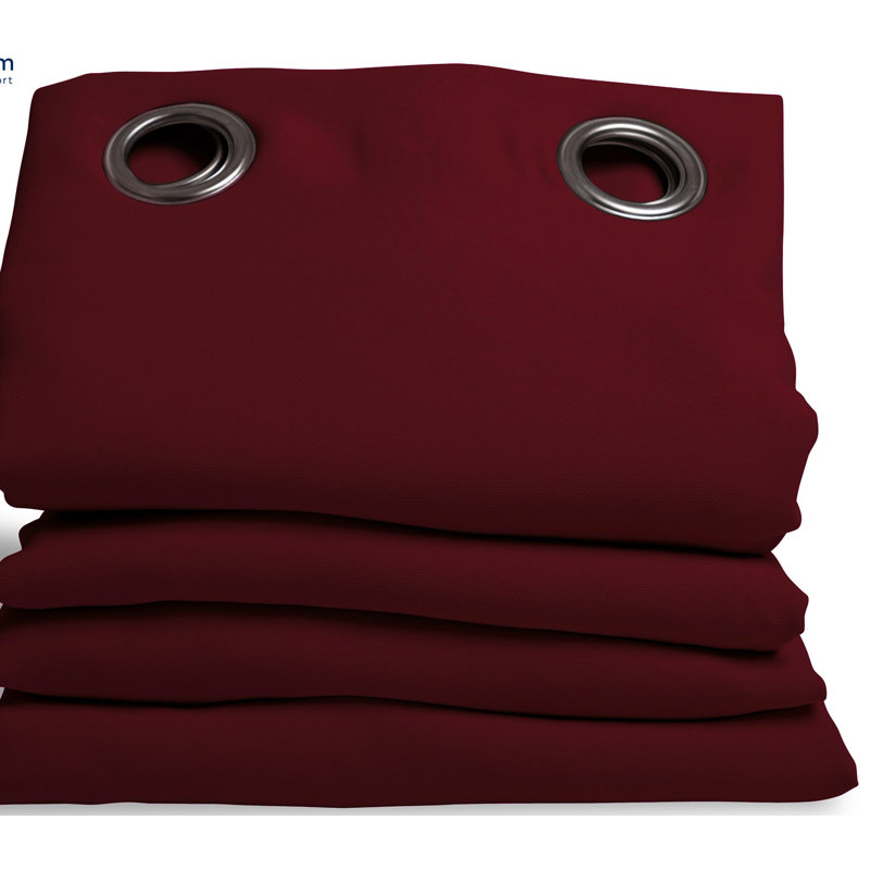 Rauseo Blackout Curtain, Dark Red