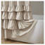 Rideau de douche à volants en polyester 72 po x 72 po beige - Shabby Chic Layered Design-129020513-129020512
