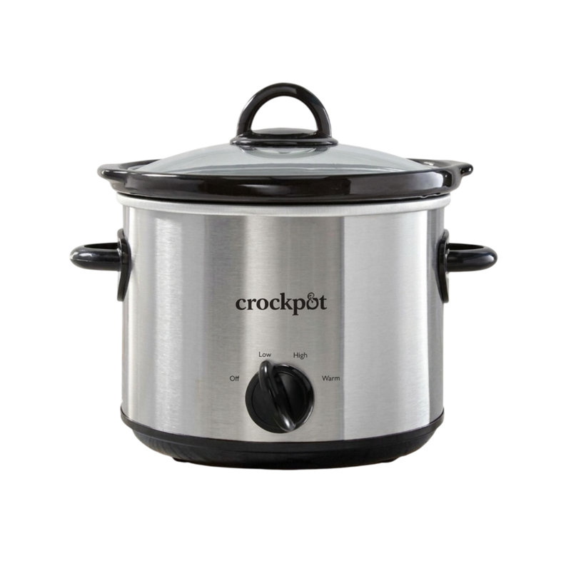 Crock-Pot 3 qt Silver Stoneware Slow Cooker