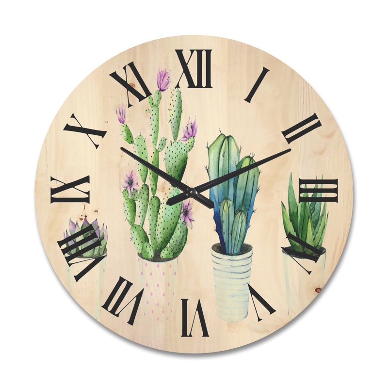 Horloge murale Cactus, Très grand