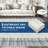 Modern Bordered Plaid Rugs Soft Thin Washable Hallway with Non-Slip TPR Rubber Backing, Foldable Low Pile Non Shedding Rugs-239566898