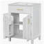 Ensemble de meuble-lavabo 24 po avec lavabo en céramique, meuble-lavabo compact de luxe - l 24 po x P 18 po x H 34 po, 2 portes à fermeture en douceur