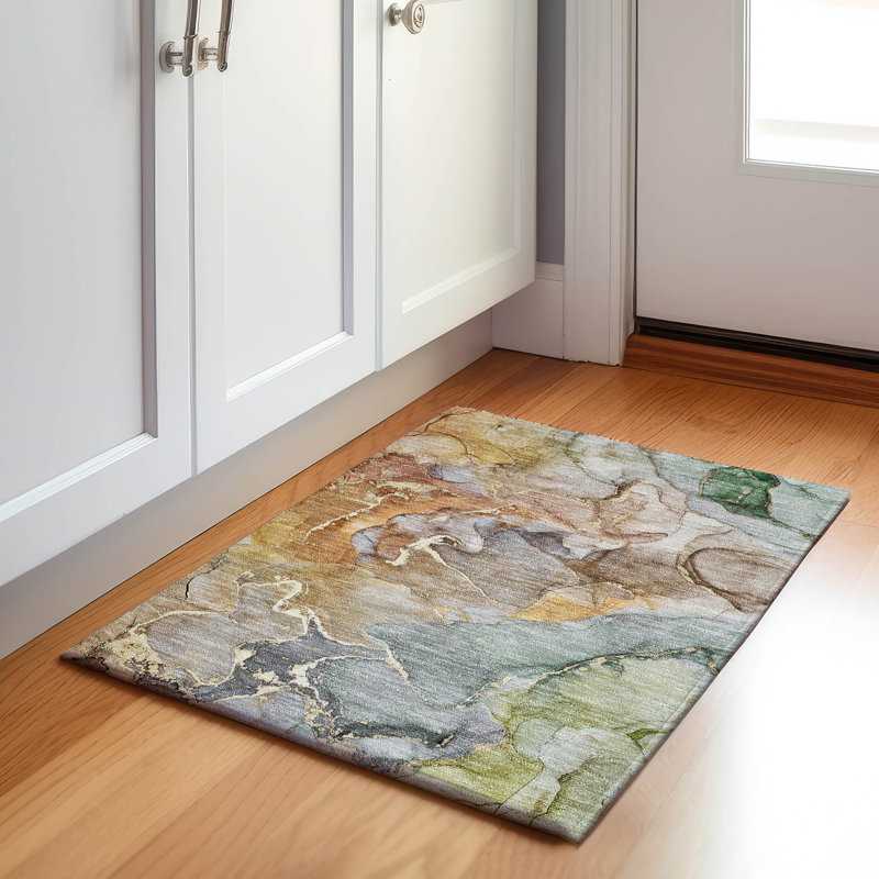 Machine-Washable Beige Carpet, Premium Quality Cerrito AMF500, Rectangle 1 pi 8 po x 2 pi 6 po