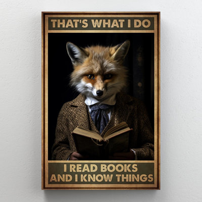 " Fox I Read Books "