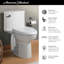 Toilette monobloc American Standard Compact Cadet 3 avec levier à droite, blanc