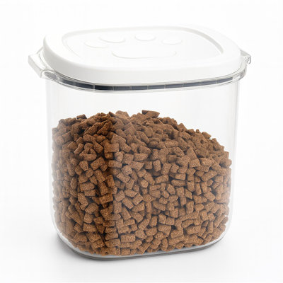 15L Airtight Food Storage Container With Lid – Large Clear Plastic Box For Dry & Bulk Food – Ideal For Rice, Flour, Pasta, Pet Food – Leakproof, Stackable & Durable